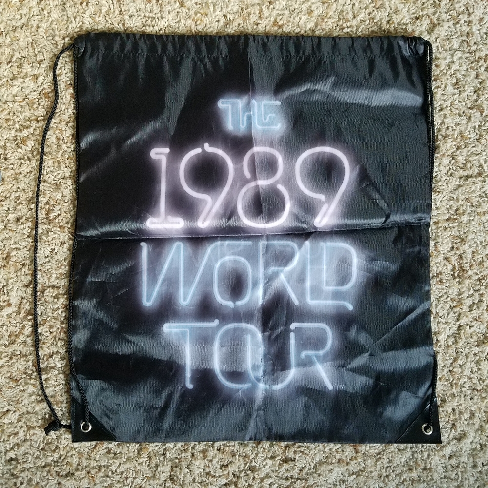 Taylor Swift 1989 World Tour String Backpack Tote - image 1
